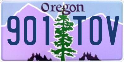 OR license plate 901TOV
