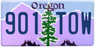 OR license plate 901TOW