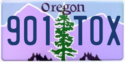 OR license plate 901TOX