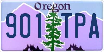 OR license plate 901TPA