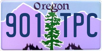 OR license plate 901TPC