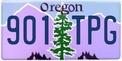 OR license plate 901TPG