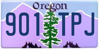 OR license plate 901TPJ
