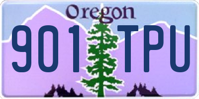 OR license plate 901TPU