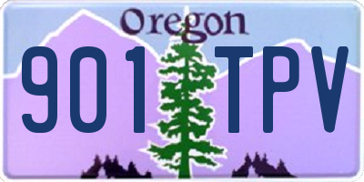 OR license plate 901TPV