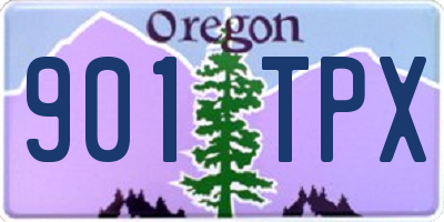 OR license plate 901TPX