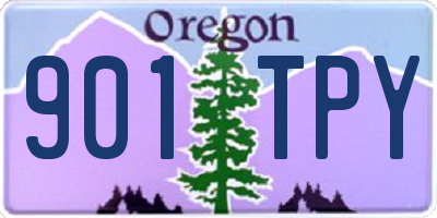 OR license plate 901TPY