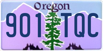 OR license plate 901TQC