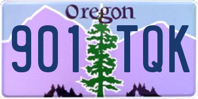OR license plate 901TQK