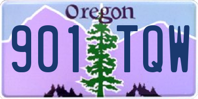 OR license plate 901TQW