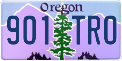 OR license plate 901TRO