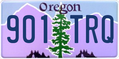 OR license plate 901TRQ