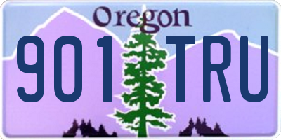 OR license plate 901TRU