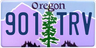 OR license plate 901TRV
