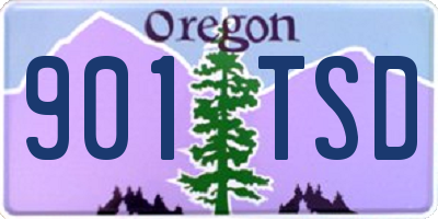OR license plate 901TSD
