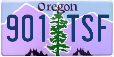 OR license plate 901TSF