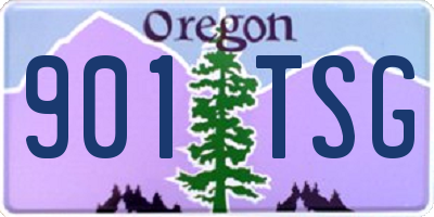 OR license plate 901TSG