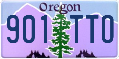 OR license plate 901TTO