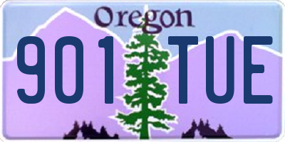 OR license plate 901TUE