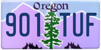 OR license plate 901TUF