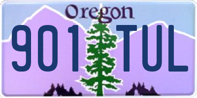 OR license plate 901TUL