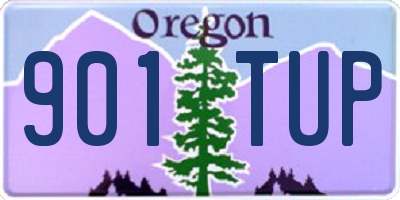 OR license plate 901TUP