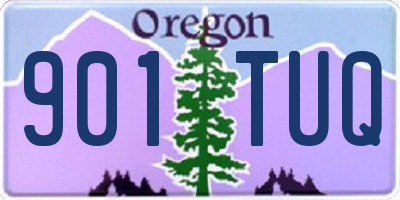OR license plate 901TUQ