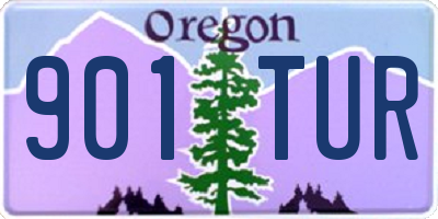 OR license plate 901TUR