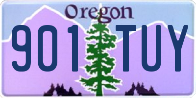 OR license plate 901TUY
