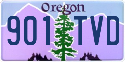 OR license plate 901TVD