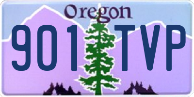 OR license plate 901TVP