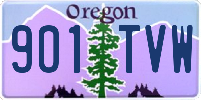 OR license plate 901TVW