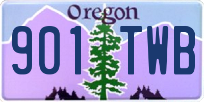 OR license plate 901TWB