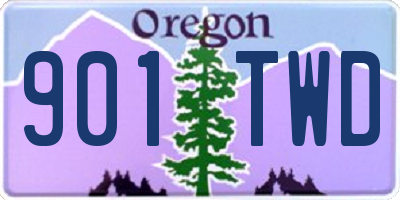 OR license plate 901TWD