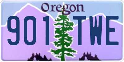 OR license plate 901TWE