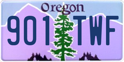 OR license plate 901TWF