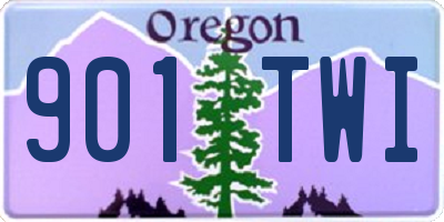 OR license plate 901TWI