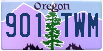 OR license plate 901TWM