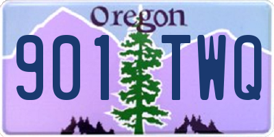 OR license plate 901TWQ
