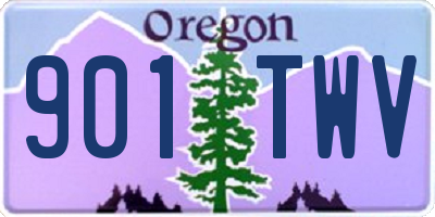 OR license plate 901TWV