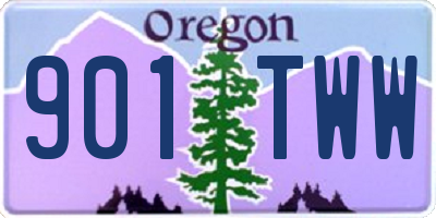 OR license plate 901TWW