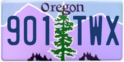 OR license plate 901TWX
