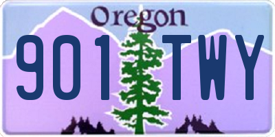OR license plate 901TWY