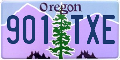 OR license plate 901TXE