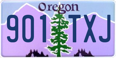 OR license plate 901TXJ