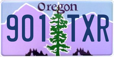 OR license plate 901TXR