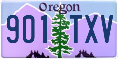 OR license plate 901TXV