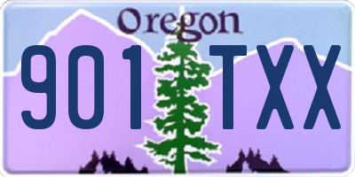 OR license plate 901TXX