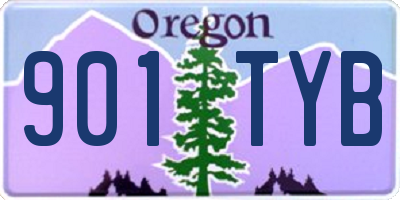 OR license plate 901TYB