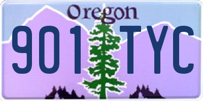 OR license plate 901TYC